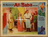 v956 SWORD OF ALI BABA movie lobby card #8 '65 Peter Mann, fantasy!