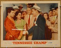 v967 TENNESSEE CHAMP movie lobby card #8 '54 Dewey Martin, boxing!