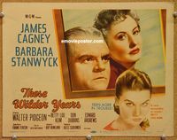 v182 THESE WILDER YEARS title movie lobby card '56 James Cagney, Stanwyck