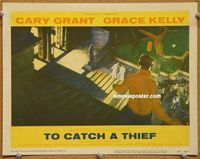 v992 TO CATCH A THIEF movie lobby card #2 '55 Hitchcock, Cary Grant