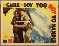 v999 TOO HOT TO HANDLE movie lobby card '38 Clark Gable saves day!