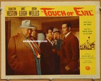 v036 TOUCH OF EVIL movie lobby card #3 '58 Orson Welles, Heston