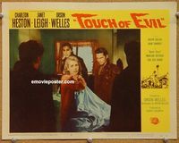 v040 TOUCH OF EVIL movie lobby card #4 '58 Janet Leigh with punks!
