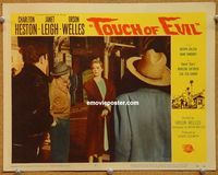 v041 TOUCH OF EVIL movie lobby card #7 '58 Leigh standing in street!