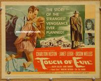 v035 TOUCH OF EVIL title movie lobby card '58 Orson Welles, Heston, Leigh