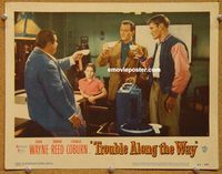 w005 TROUBLE ALONG THE WAY movie lobby card #6 '53 John Wayne w/java!