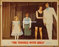 w007 TROUBLE WITH GIRLS movie lobby card #7 '69 Elvis Presley & kids!