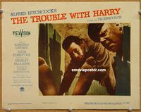 w008 TROUBLE WITH HARRY movie lobby card #3 '55 Alfred Hitchcock