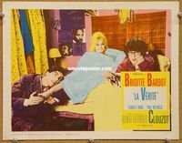 w009 TRUTH movie lobby card '61 Brigitte Bardot, Clouzot, French!