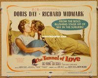 v190 TUNNEL OF LOVE title movie lobby card '58 Doris Day, Richard Widmark