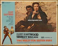 w012 TWO MULES FOR SISTER SARA movie lobby card #5 '70 Clint Eastwood
