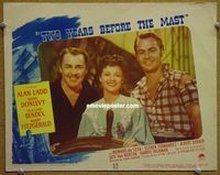 w014 TWO YEARS BEFORE THE MAST movie lobby card #7 '45 best Alan Ladd!