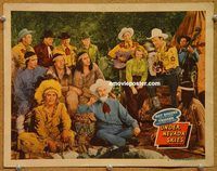 w019 UNDER NEVADA SKIES movie lobby card #7 '46 Roy Rogers w/guitar!
