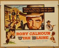 v192 UTAH BLAINE title movie lobby card '57 Rory Calhoun, Susan Cummings