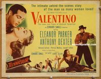 v193 VALENTINO title movie lobby card '51 Anthony Dexter as Rudolph!