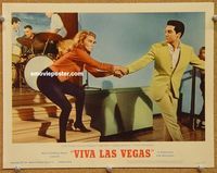 w032 VIVA LAS VEGAS movie lobby card #5 '64 Elvis Presley, Ann-Margret