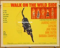 v195 WALK ON THE WILD SIDE title movie lobby card '62 Jane Fonda, Harvey