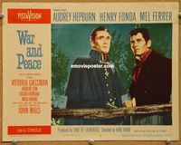 w037 WAR & PEACE movie lobby card #5 '56 Henry Fonda, Mel Ferrer