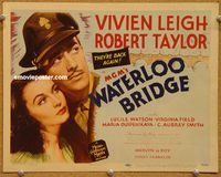 v065 WATERLOO BRIDGE title movie lobby card R44 Vivien Leigh, Rob Taylor