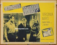 w062 WHITE HEAT movie lobby card #2 R56 Cagney, Mayo, O'Brien