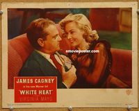w060 WHITE HEAT movie lobby card #4 '49 James Cagney & Mayo close up!