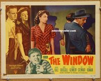 w067 WINDOW movie lobby card #8 '49 Bobby Driscoll, film noir!