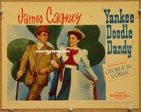 w081 YANKEE DOODLE DANDY movie lobby card '42 James Cagney,Joan Leslie
