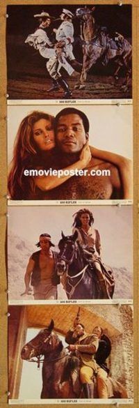 a563 100 RIFLES 4 color movie 11x14 stills '69 Jim Brown, Raquel Welch