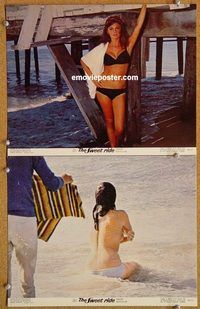 a399 SWEET RIDE 2 color movie 11x14 stills '68 nude Jacqueline Bisset