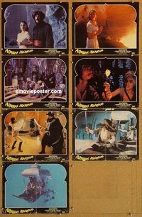 a726 ARABIAN ADVENTURE 7 English movie lobby cards '79 Christopher Lee