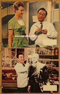 a298 GET ON WITH IT 2 English movie lobby cards '61 dentist comedy!