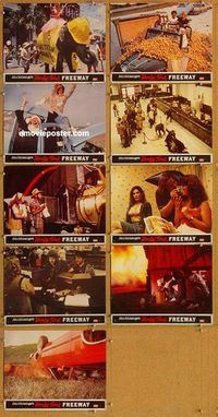 a202 HONKY TONK FREEWAY 9 English movie lobby cards '81 Beau Bridges