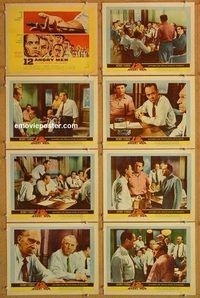 a001 12 ANGRY MEN 8 movie lobby cards '57 Henry Fonda, Cobb, Lumet