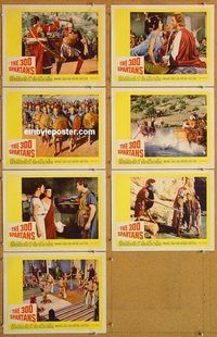 a722 300 SPARTANS 7 movie lobby cards '62 Richard Egan, Diane Baker