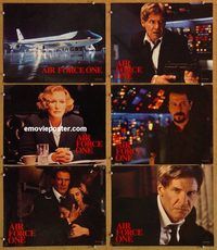 a647 AIR FORCE ONE 6 movie lobby cards '97 Harrison Ford, Oldman