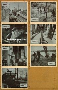 a728 AVALANCHE EXPRESS 7 movie lobby cards '79 Lee Marvin, Robert Shaw