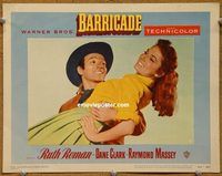 a858 BARRICADE movie lobby card #8 '50 Ruth Roman, Dane Clark