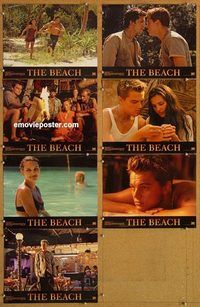 a731 BEACH 7 movie lobby cards '00 Leonardo DiCaprio, island paradise!