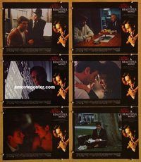 a651 BEAUTIFUL MIND 6 movie lobby cards '01 Russell Crowe, Ron Howard