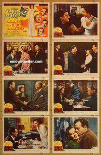 a025 BF'S DAUGHTER 8 movie lobby cards '48 Barbara Stanwyck, Heflin