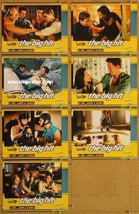 a734 BIG HIT 7 movie lobby cards '98 Mark Wahlberg, Lou Diamond Phillips