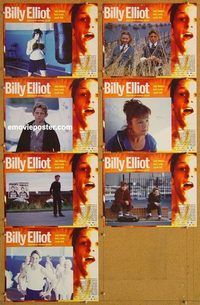 a735 BILLY ELLIOT 7 movie lobby cards '00 Jamie Bell, Julie Walters