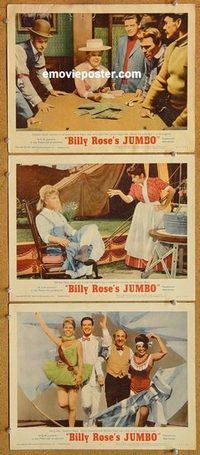 a497 JUMBO 3 movie lobby cards '62 Doris Day shooting craps, Durante
