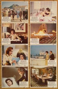a032 BLOODLINE 8 movie lobby cards '79 Audrey Hepburn, Gazzara