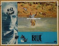 a871 BLUE movie lobby card #1 '68 Terence Stamp, western!