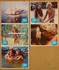 a619 BLUE LAGOON 5 movie lobby cards '80 Brooke Shields, Chris Atkins