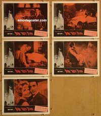 a621 BURN WITCH BURN 5 movie lobby cards '62 AIP, demons of Hell!