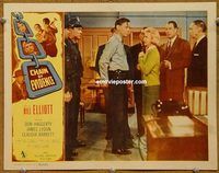 a883 CHAIN OF EVIDENCE movie lobby card '56 Wild Bill Elliott
