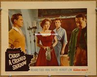 a886 CHASE A CROOKED SHADOW movie lobby card #4 '58 Anne Baxter, Todd