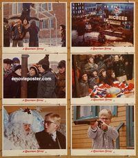 a655 CHRISTMAS STORY 6 movie lobby cards '83 best classic Xmas movie!